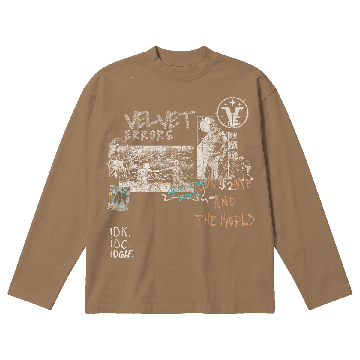 Velvet Sins Baggy Long Sleeve - Latte