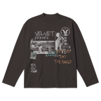 Velvet Sins Baggy Long Sleeve - Off Black
