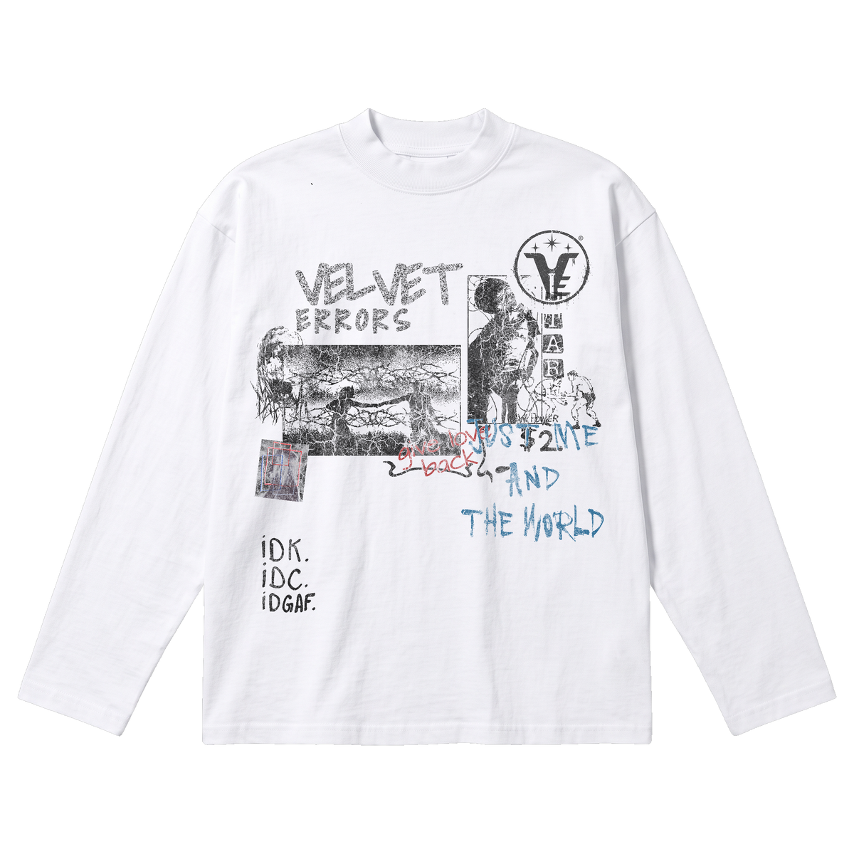 Velvet Sins Baggy Long Sleeve - White