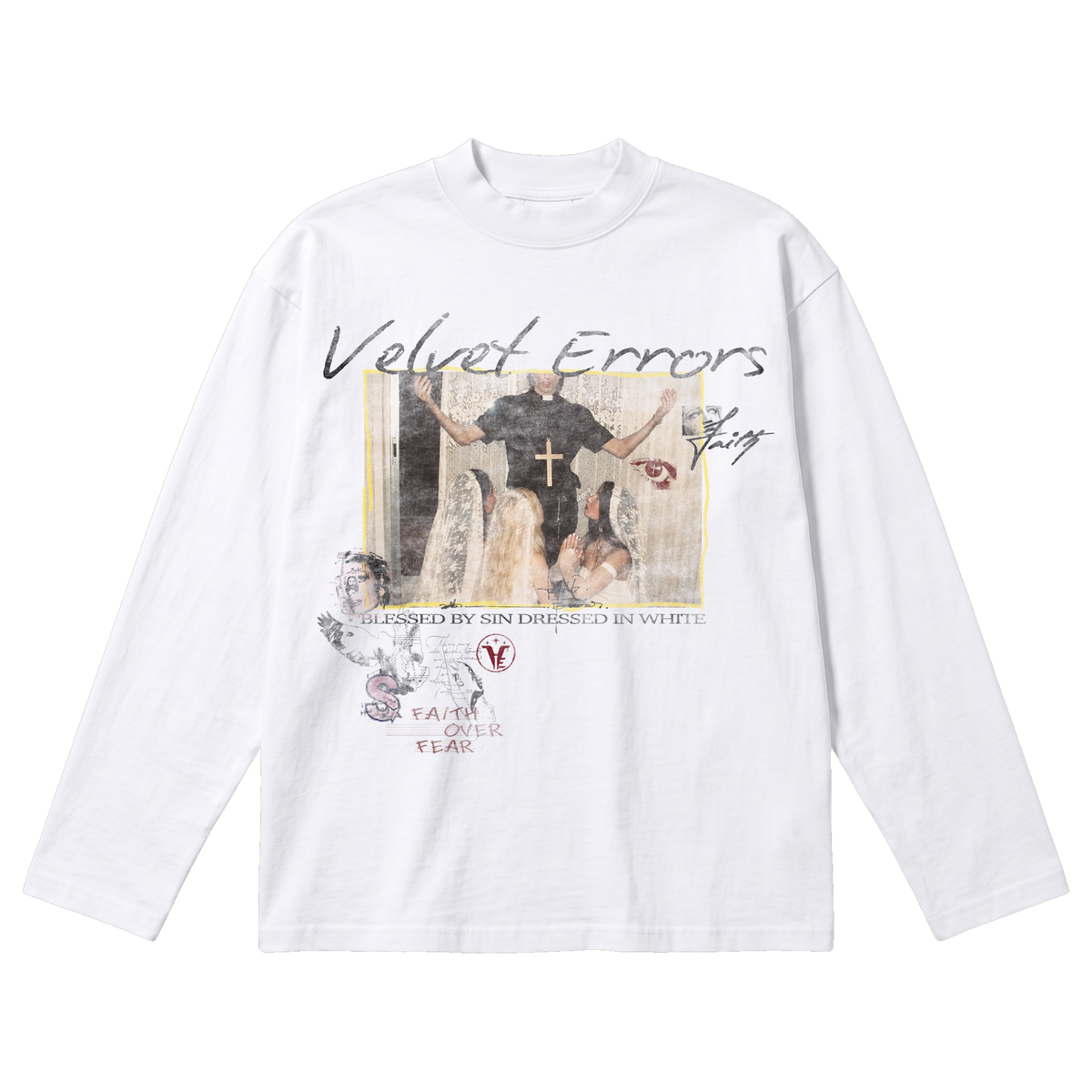 Blessed Baggy Long Sleeve - White