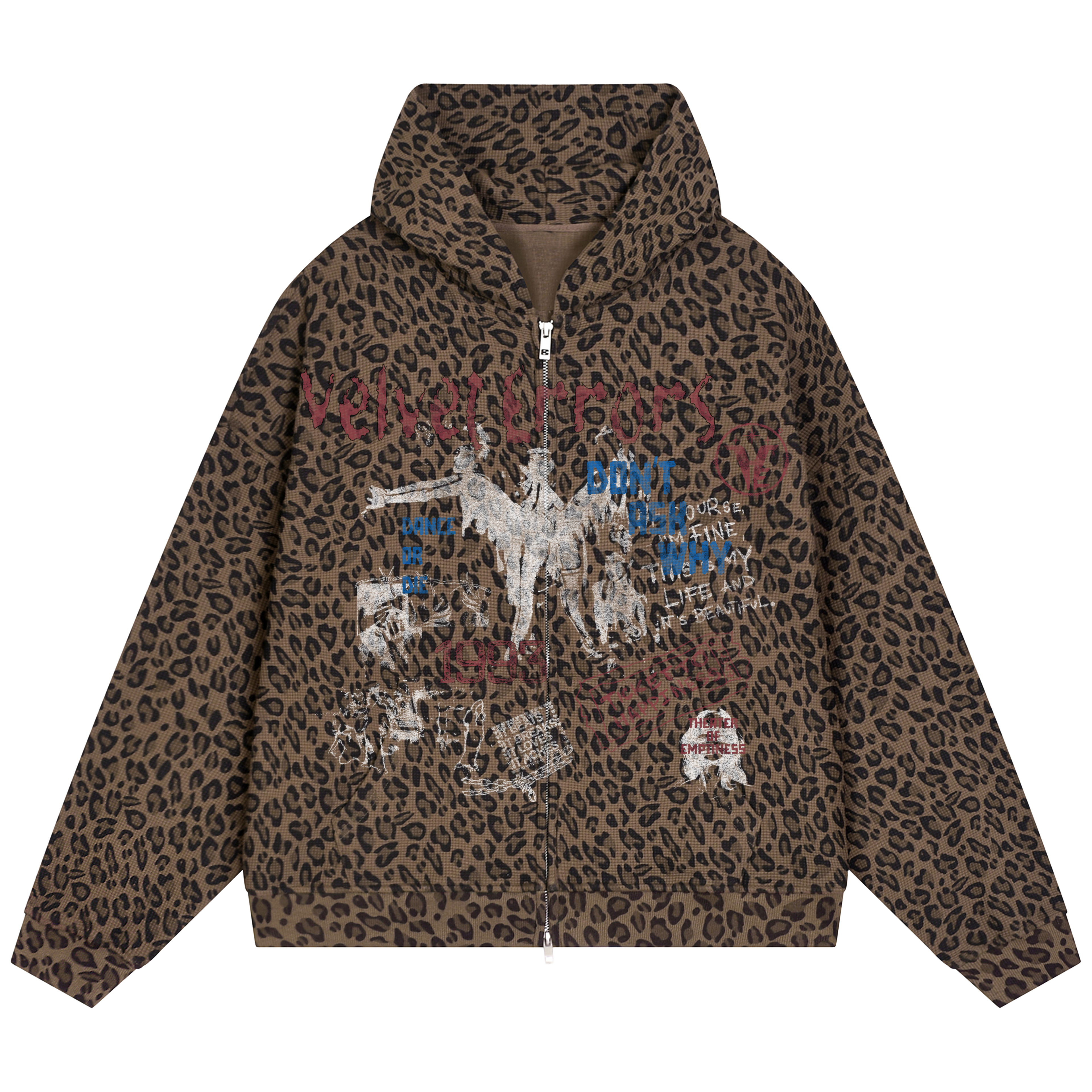 Velvet Errors Waffle Mocks with intricate patterns, featuring a dance or abstract design on a dark background.