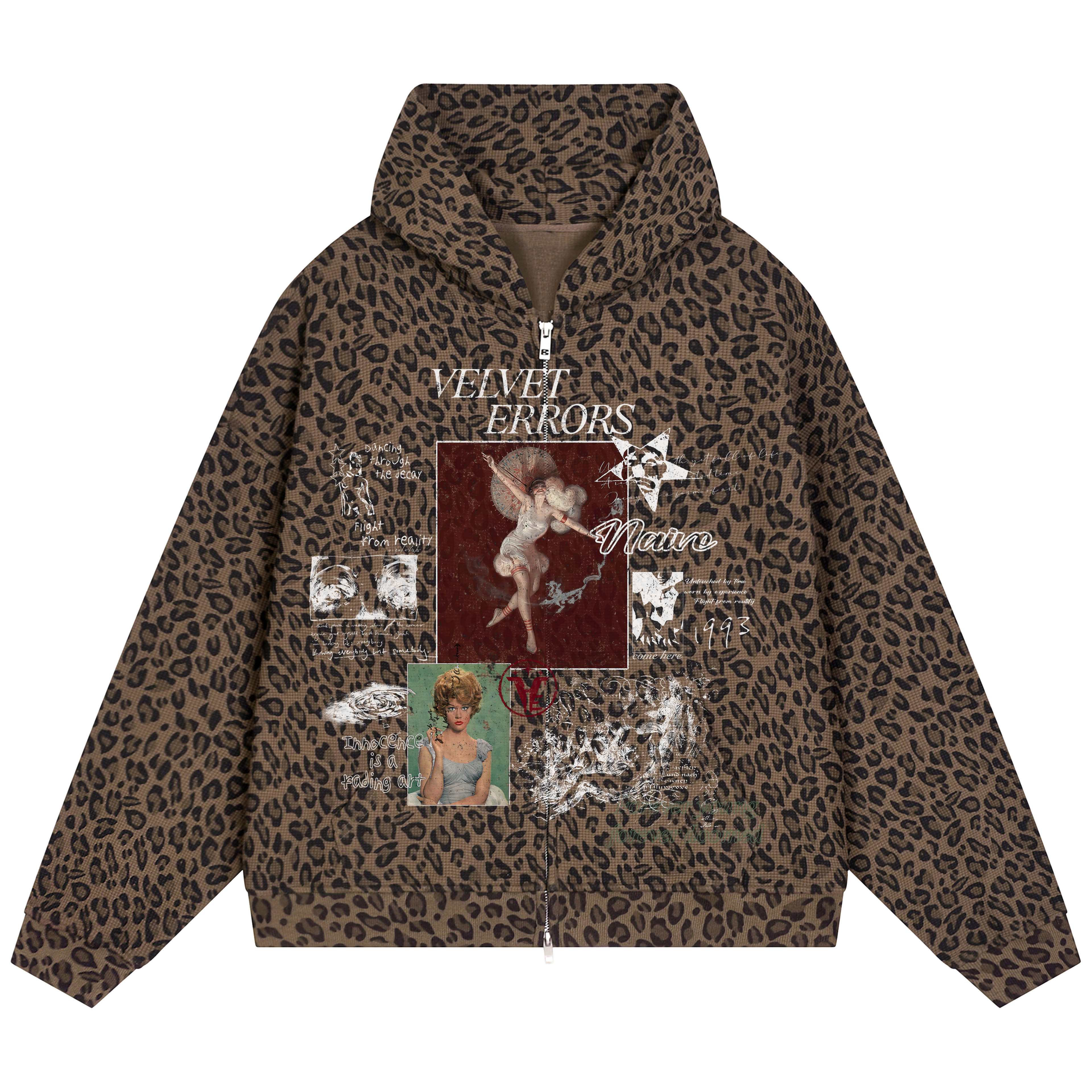 Velvet Errors Doomed-CHT waffle mockup featuring detailed textured surface and dark, moody color scheme.