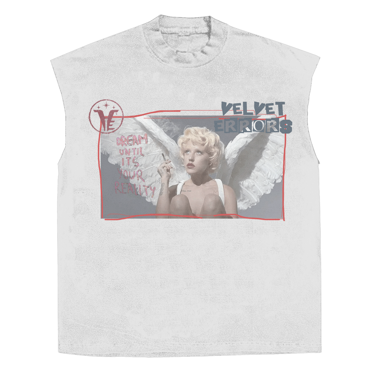 Reality Sleeveless Tee - White
