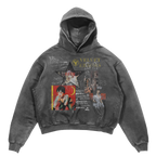 Gray Star Patient Mocks hoodie by Velvet Errors featuring star-themed graphic design and comfortable casual style.