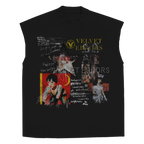 Black sleeveless top featuring star patterns from Velvet Errors' Star Patient Mocks collection.