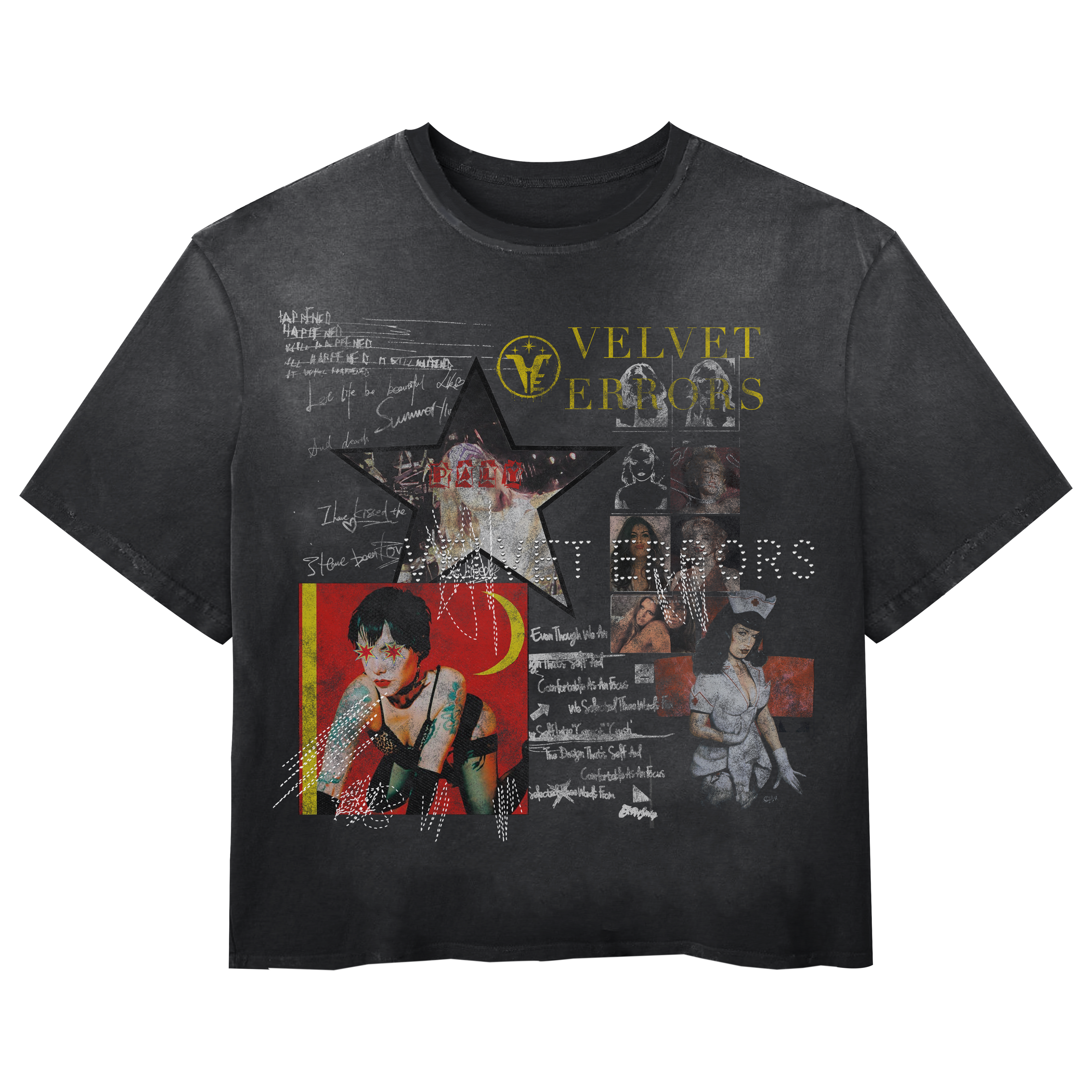 Black star-shaped patient mock-up from Velvet Errors' Star Patient Mocks collection, featuring detailed star design and realistic features.