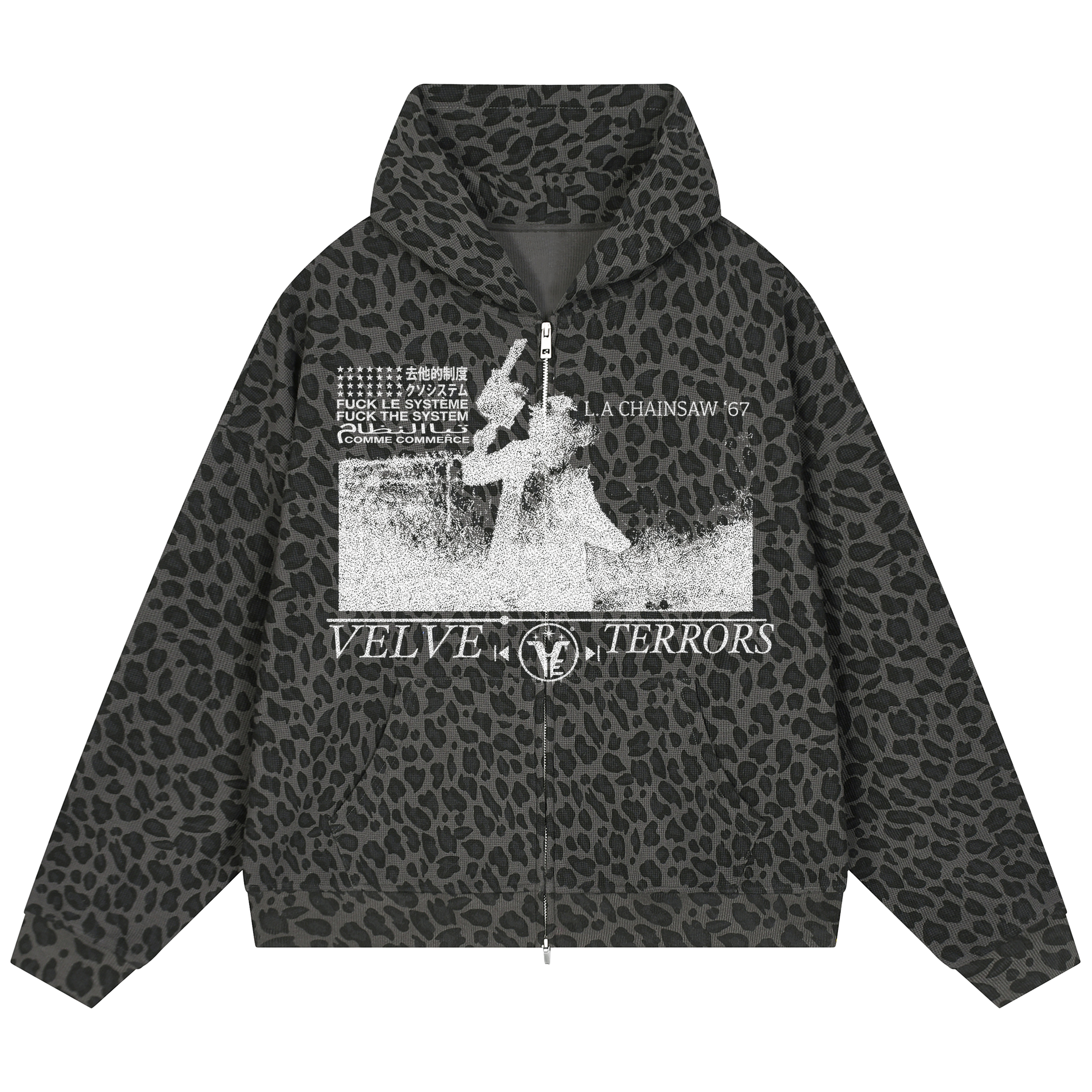 Velvet Errors Waffle Mocks featuring a detailed, horror-themed design on a dark background with vivid, eerie illustrations.