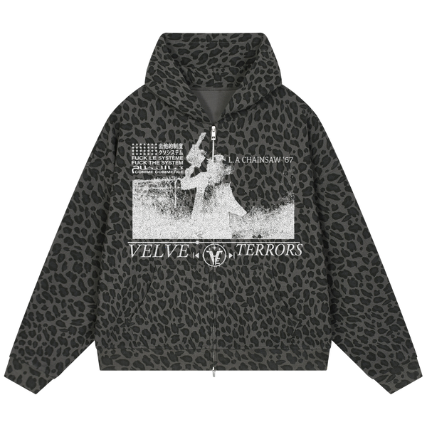 Velvet Errors Waffle Mocks featuring a spooky terror-themed design with vibrant colors and detailed illustrations on a black background.