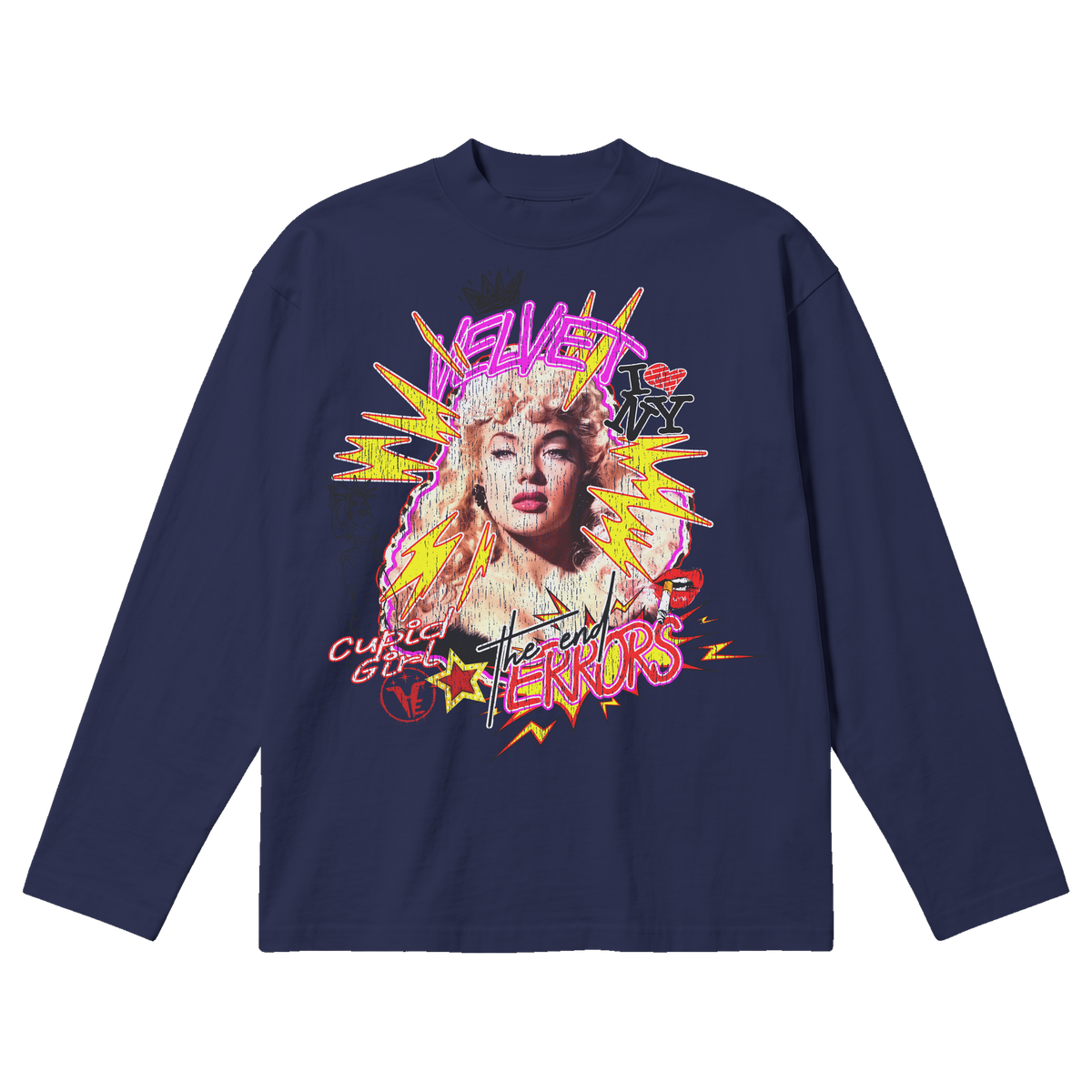 The End - Baggy Long Sleeve DarkNavy