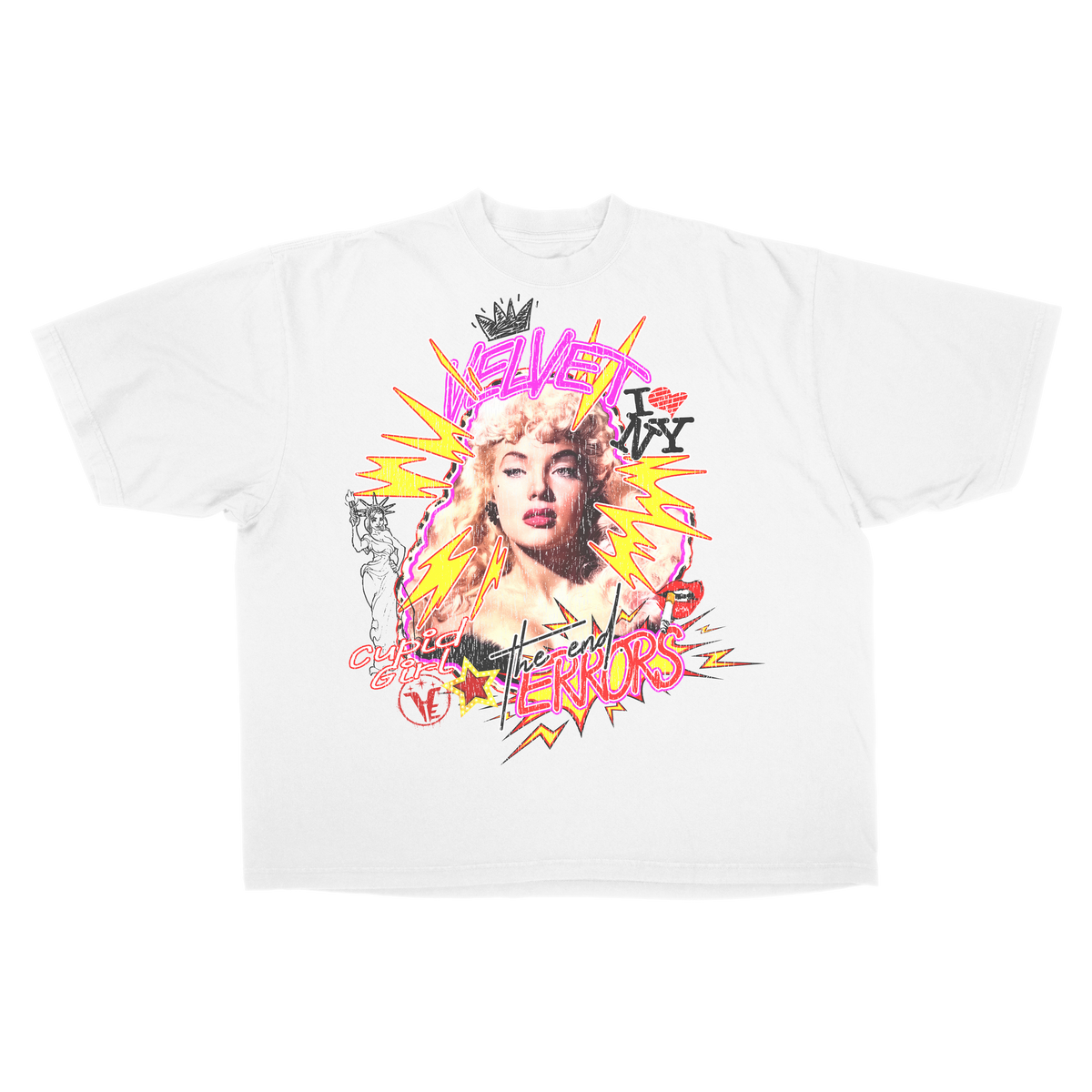 The End - Drop Shoulder Tee White