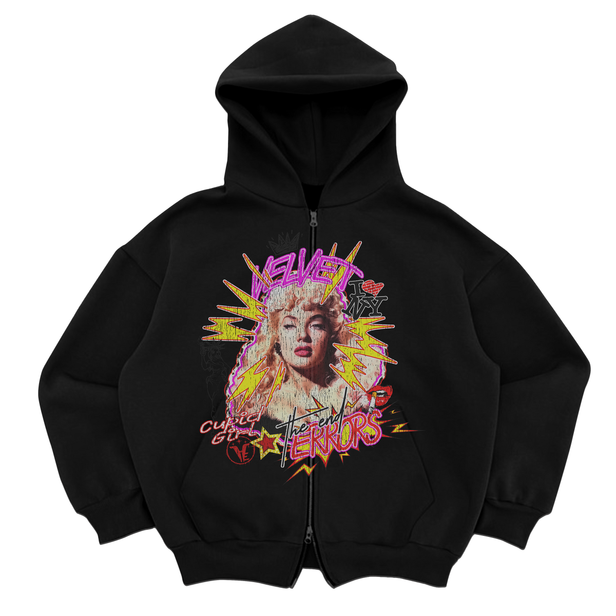 The End - Premium Zip Up Blank Black