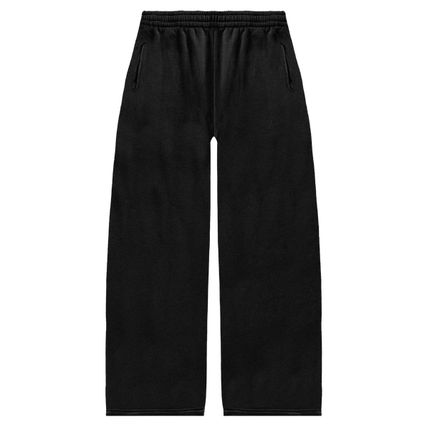 Loose-fit, black baggy sweats by Velvet Errors with a relaxed waistband and casual style for comfortable everyday wear.