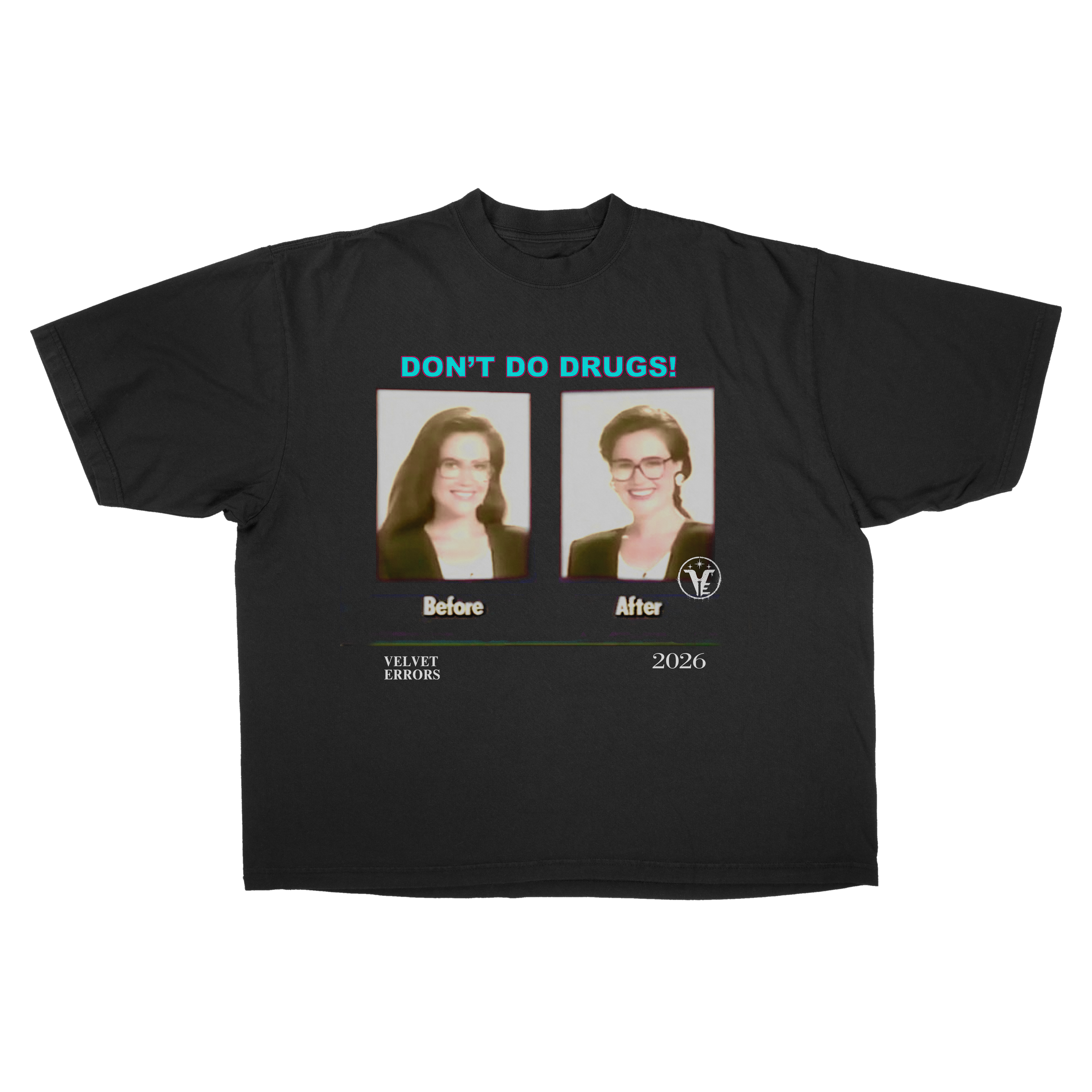 Black mockup of Velvet Errors Side Effects Mocks with detailed text design on a dark background image.