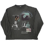 Broken System long sleeve shirt by Velvet Errors featuring a distressed, graphic design on black fabric.