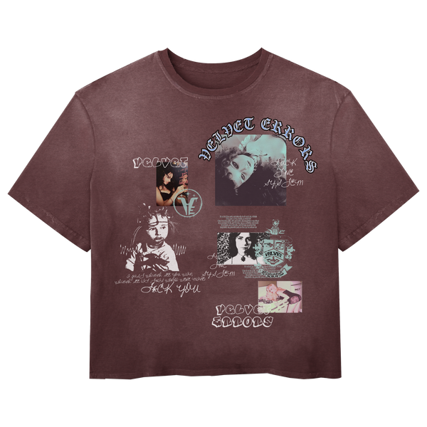Broken System Mocks by Velvet Errors, featuring a distressed, artistic design with the text "fckwashred" on a textured background.