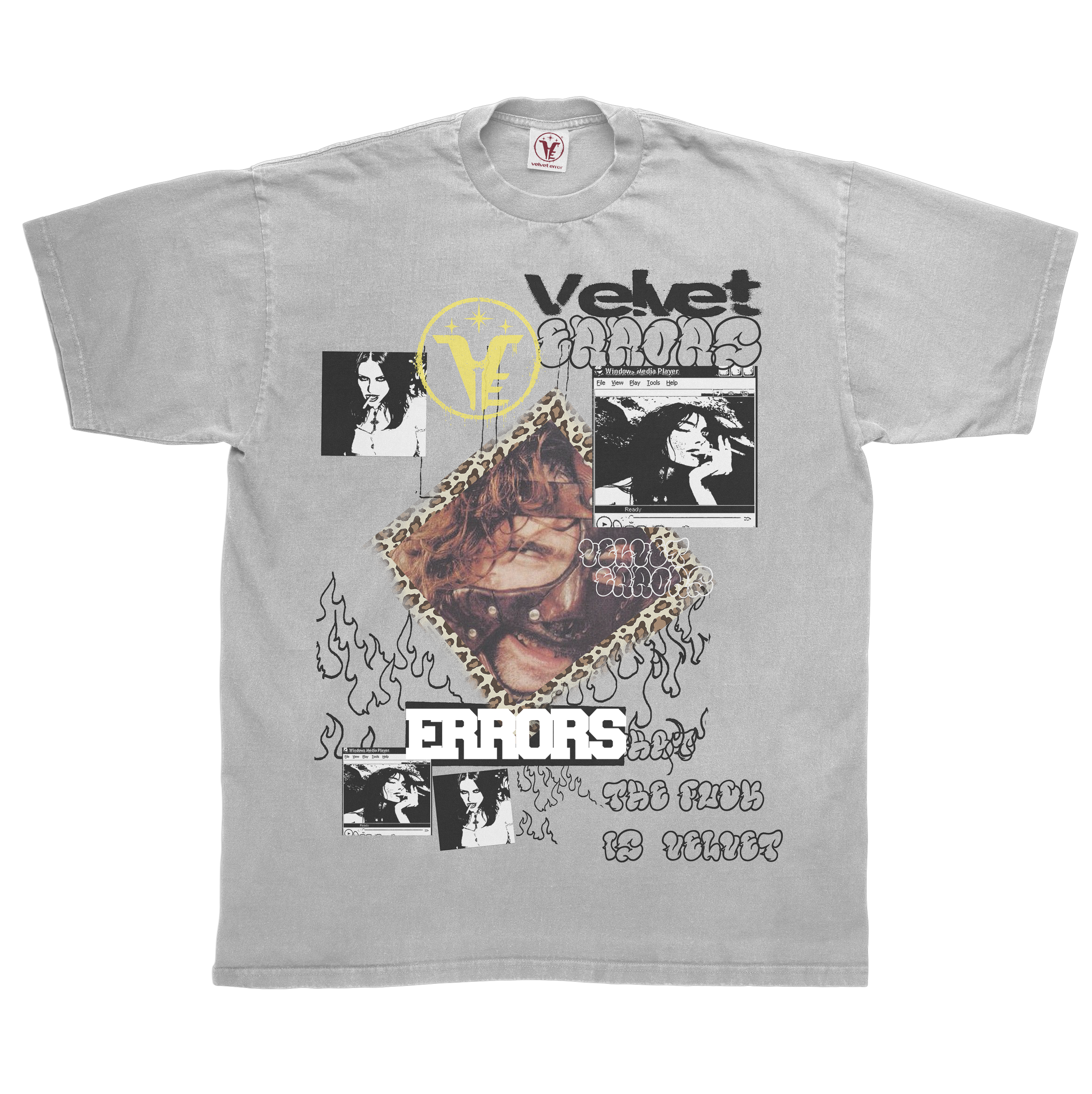 Black Feral Tee by Velvet Errors featuring a bold graphic design on the front, casual fit, and soft cotton fabric.