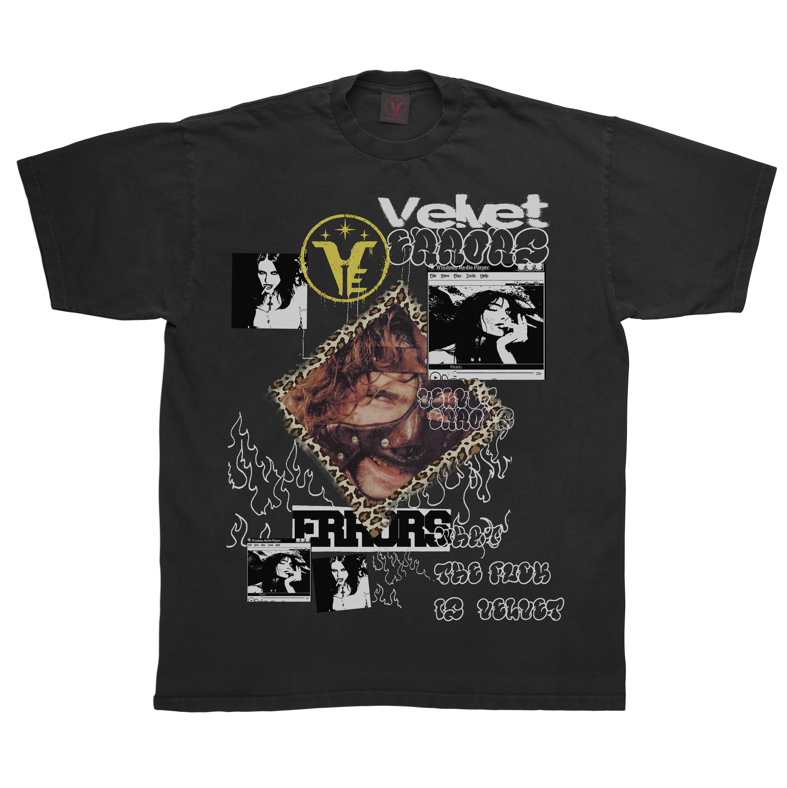 Black Feral Tee by Velvet Errors featuring a classic graphic design on soft cotton fabric.