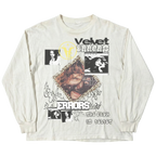 Black Feral long sleeve shirt by Velvet Errors featuring a relaxed fit and stylish design, displayed on a mannequin.