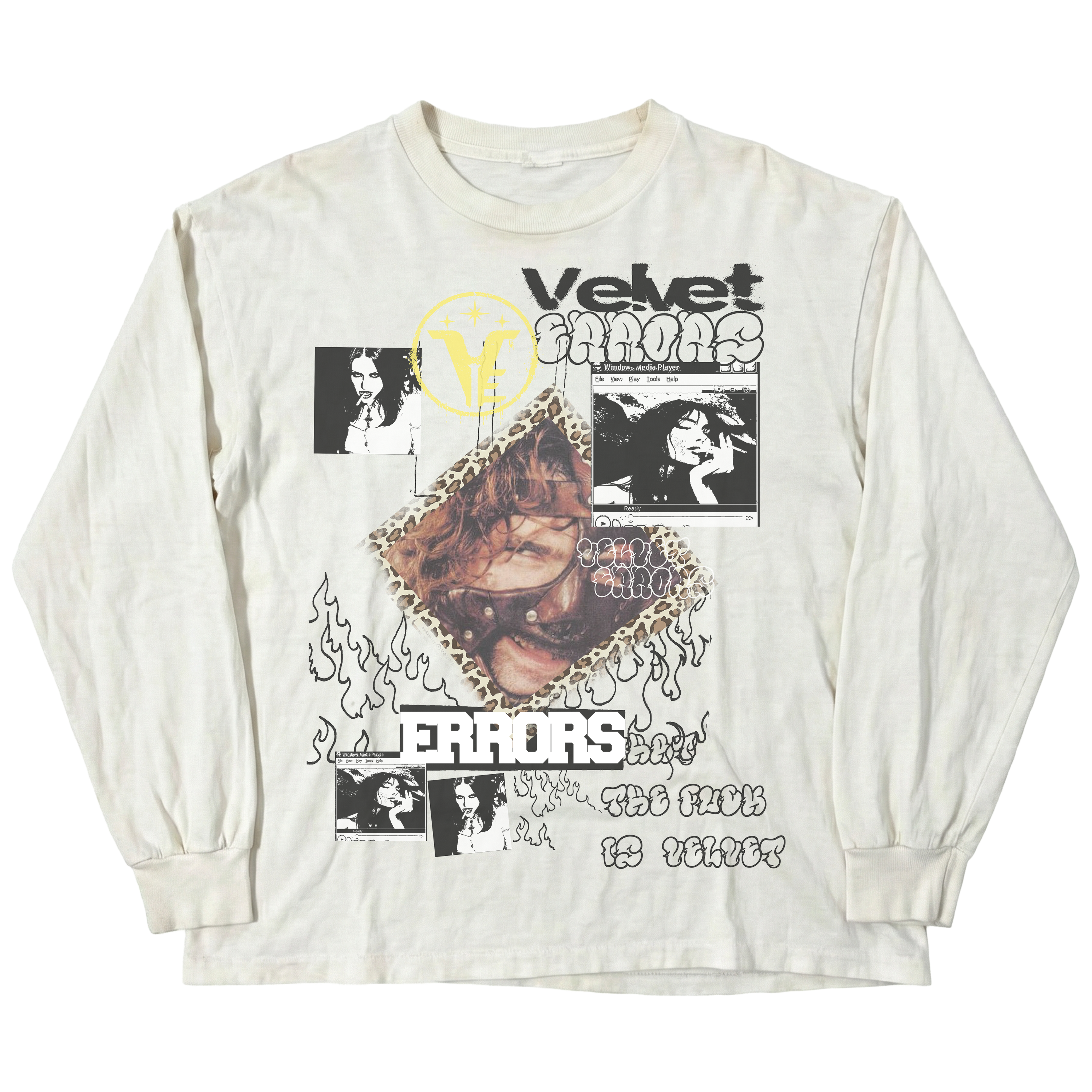 Black Feral long sleeve shirt by Velvet Errors featuring a relaxed fit and stylish design, displayed on a mannequin.