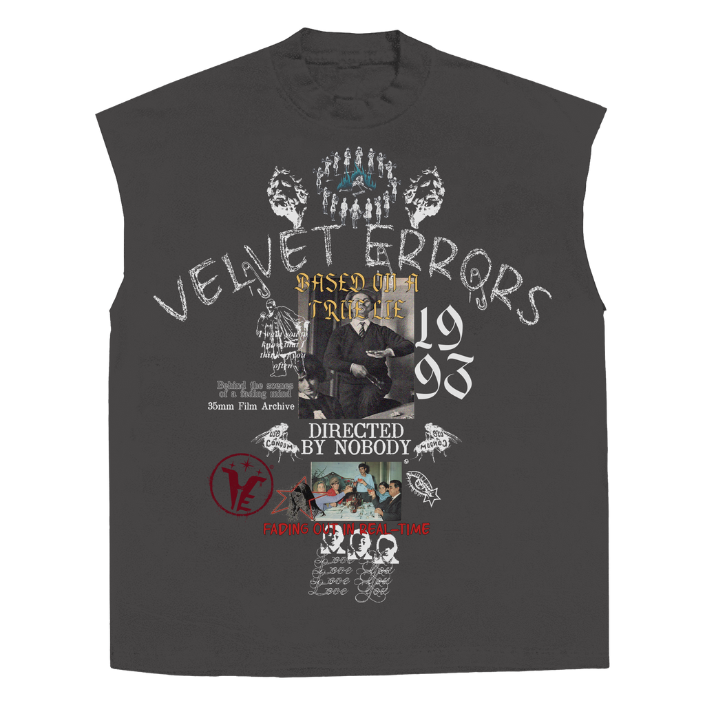 True Lies Sleeveless Tee in Grey — Velvet Errors