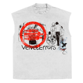 Fragments Sleeveless Tee in White — Velvet Errors
