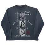 Blue Lost Control long sleeve shirt by Velvet Errors, featuring a comfortable fit and stylish design.