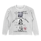 Velvet Errors Lost Control Thermal in white, showcasing a cozy, fitted thermal shirt with the brand logo on the chest.