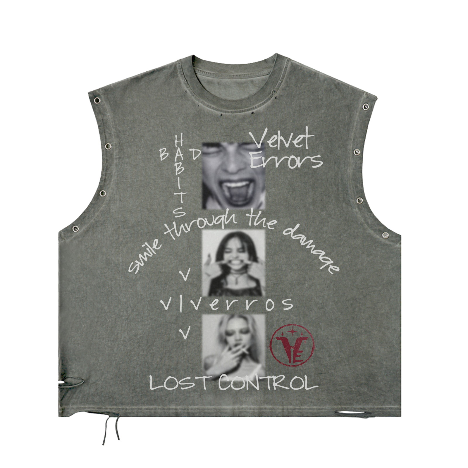 Velvet Errors Lost Control Utility Cut with rugged design and durable material, shown in a close-up view highlighting its utility features.