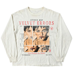 White Madonna long sleeve shirt by Velvet Errors, featuring a classic design and fitted style.
