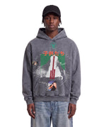 Velvet Errors Next Generation Hoodie in grey, shown on a model, featuring a relaxed fit and modern design.