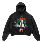 Black Velvet Errors Next Generation Hoodie with front pocket and hood, casual streetwear style.