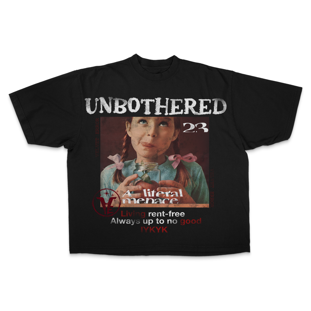 Unbothered Drop Tee - Black