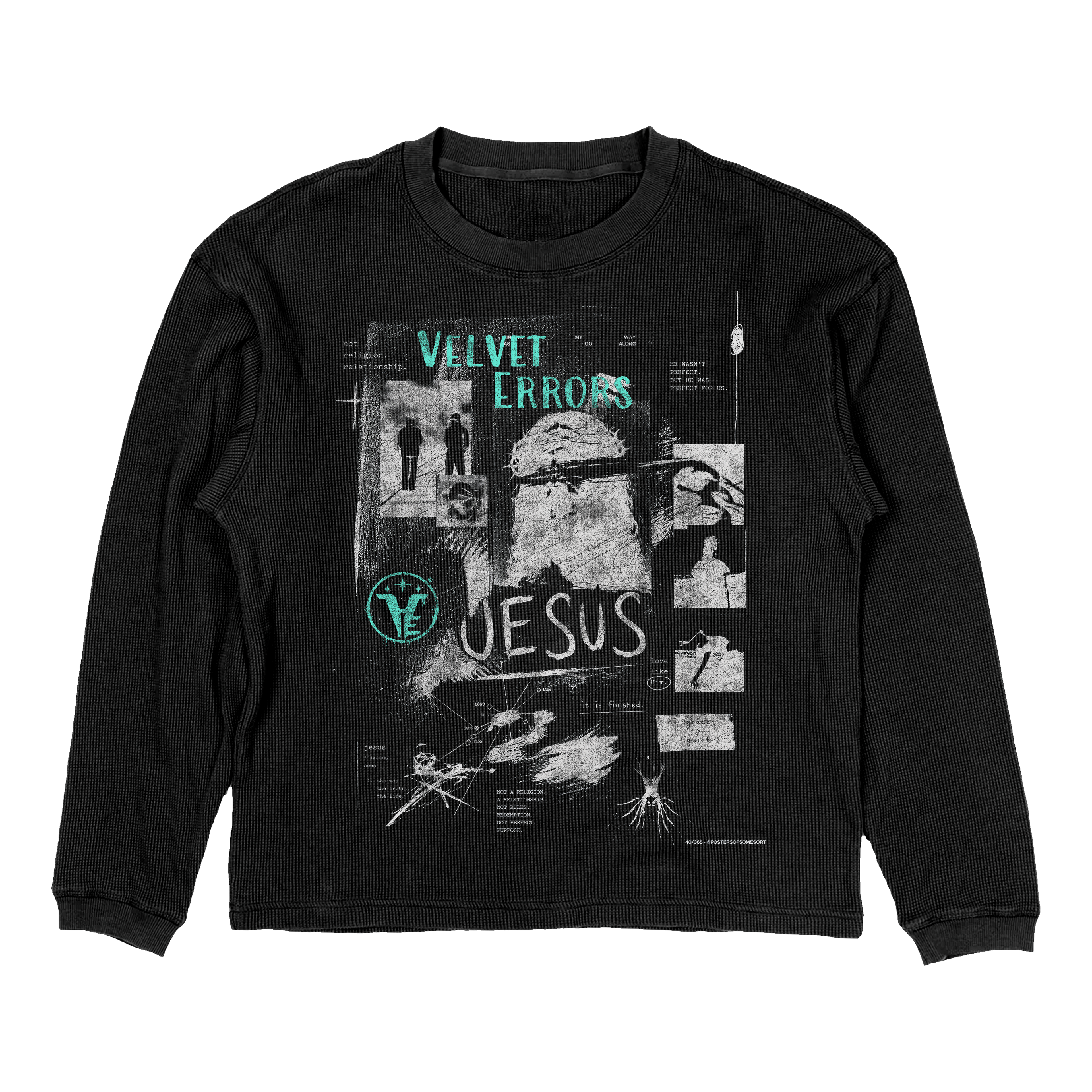 Black thermal mockup featuring the Velvet Errors branding, showcasing a sleek and modern design for promotional use.