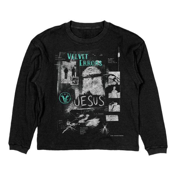 Black thermal mockup featuring the Velvet Errors branding, showcasing a sleek and modern design for promotional use.