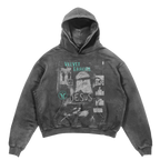 Gray Redemption Hoodie by Velvet Errors featuring a comfortable fit and stylish design with the brand logo visible.