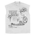 Mirage Sleeveless Tee - White