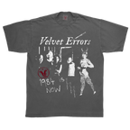 Black Velvet Errors 1984 T-shirt featuring bold graphic print on the front, casual fit, and soft cotton fabric.
