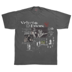 Gray Fade Out Tee by Velvet Errors, featuring a casual fit and soft fabric, shown on a plain background.