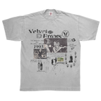 Gray Fade Out T-shirt by Velvet Errors, casual men's tee with a faded graphic design and relaxed fit.