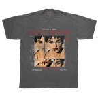 Gray Madonna T-shirt by Velvet Errors featuring a classic Madonna graphic design on soft cotton fabric.