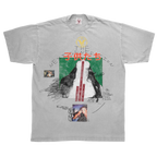 Gray Next Generation Tee by Velvet Errors featuring a casual fit and minimalist design, displayed on a plain background.