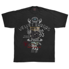 Gray True Lies T-shirt by Velvet Errors featuring a casual fit and printed graphic design on the front.