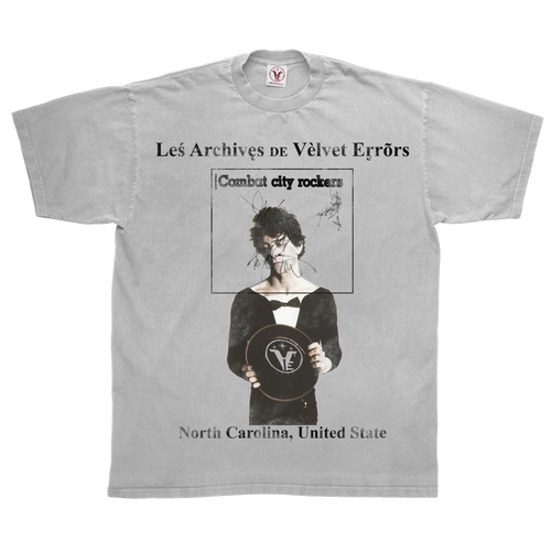 White Carolina Tee by Velvet Errors, featuring a casual fit with short sleeves and a classic crew neckline.