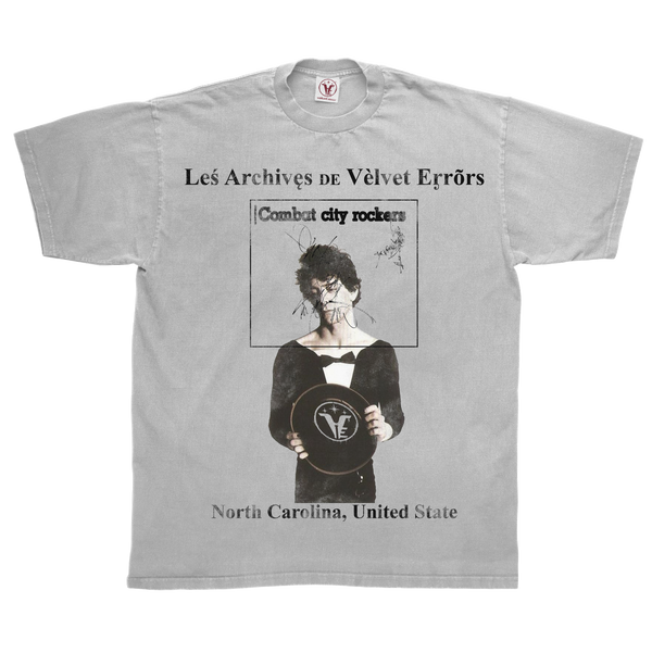 White Carolina Tee by Velvet Errors, featuring a casual fit with short sleeves and a classic crew neckline.