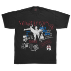 White Dance or Die T-shirt by Velvet Errors featuring bold black text on the front, casual fit and soft fabric.