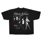 Black 1984 Drop Tee by Velvet Errors featuring a minimalist design and comfortable cotton fabric.