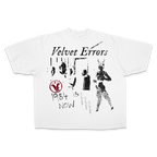 Black 1984 Drop Tee by Velvet Errors featuring a minimalist graphic design on soft cotton fabric.