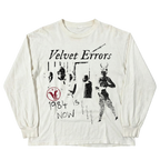 Black 1984 long sleeve shirt by Velvet Errors, featuring a comfortable fit and minimalist design, shown on a plain background.