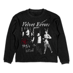 Black 1984 Thermal by Velvet Errors, soft fleece fabric with "1984" print, perfect for cozy casual wear.