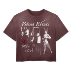 Black 1984 Wash Tee by Velvet Errors featuring a vintage-inspired graphic design on soft cotton fabric.